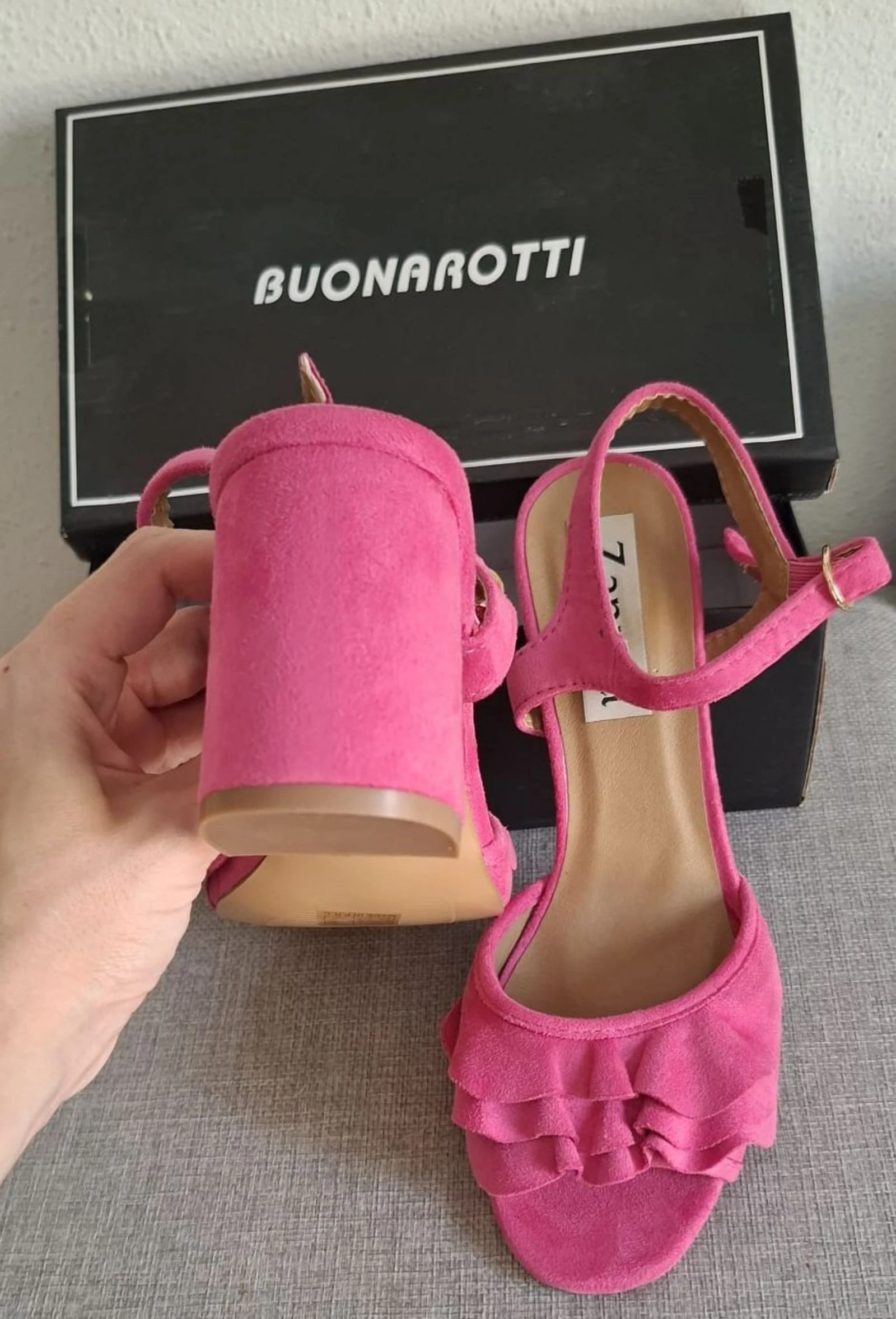 Sandalias rosas con volante limite edition Y2K – photo 4